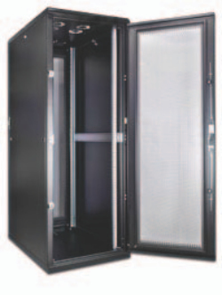 Wirewin 19 Serverschrank, perforierte T�ren, 800x1000mm, schwarz