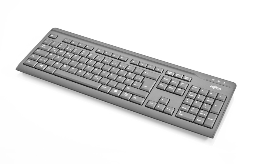 Fujitsu KB410 - Tastatur - USB - Estnisch - Schwarz