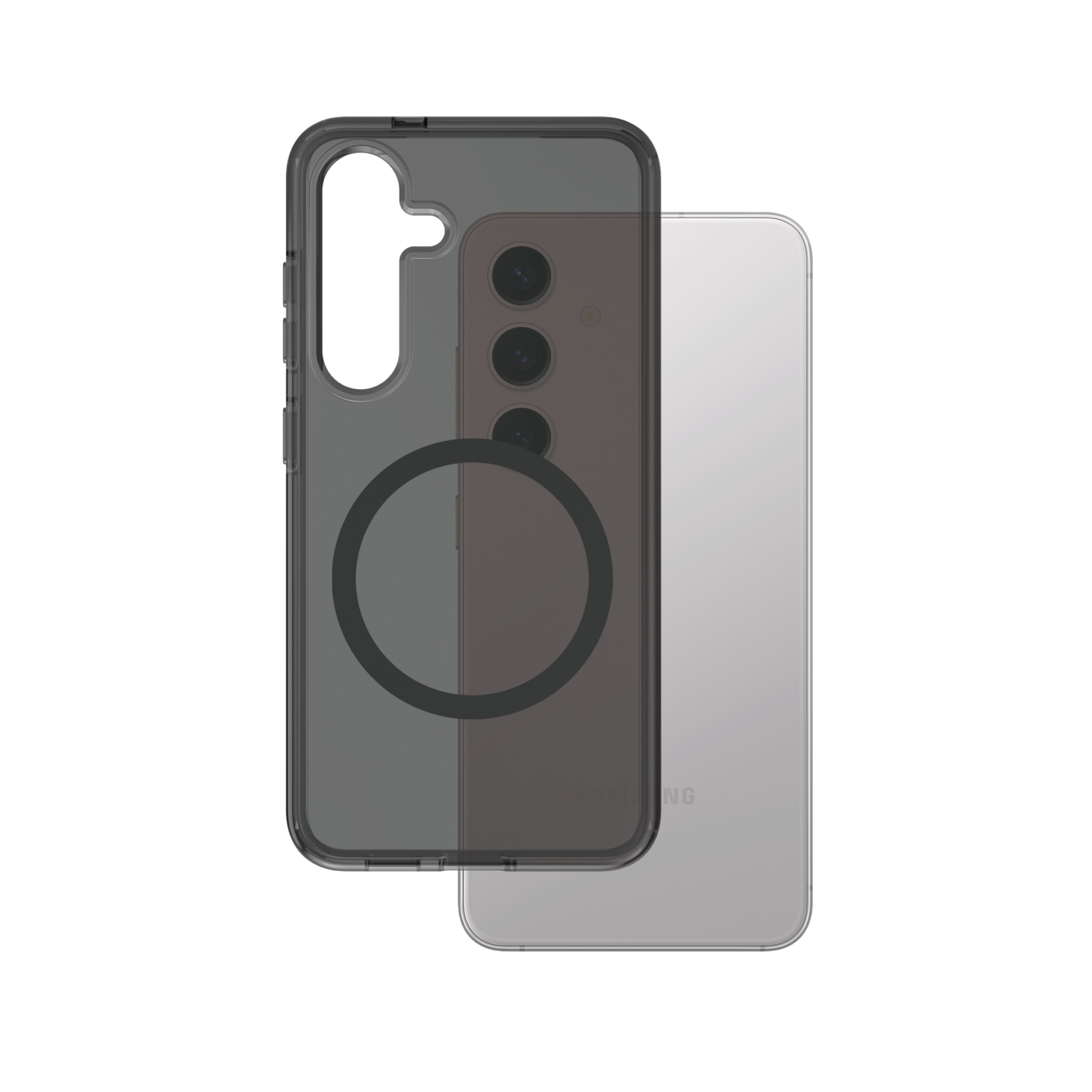 PanzerGlass CARE by  Flagship Case Urban Combat Smokey w. Black Qi Compatible Samsung Galaxy S 2025 Plus