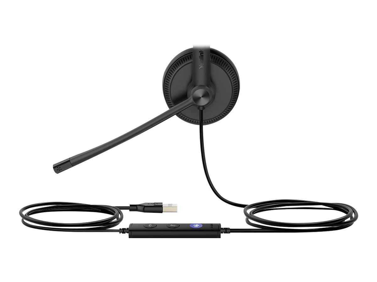 Yealink UH34 Mono Teams Headset Wired Head-band Office/Call center USB Type-A Black