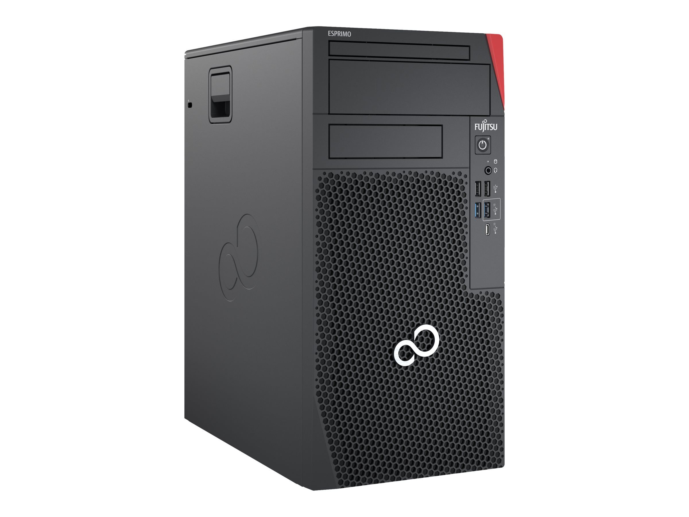 Fujitsu ESPRIMO P9012 - Micro Tower - Core i7 12700 / 2.1 GHz - vPro Enterprise - RAM 16 GB - SSD 1.024 TB - DVD SuperMulti - UHD Graphics 770 - GigE, Bluetooth 5.2, 802.11ax (Wi-Fi 6E)