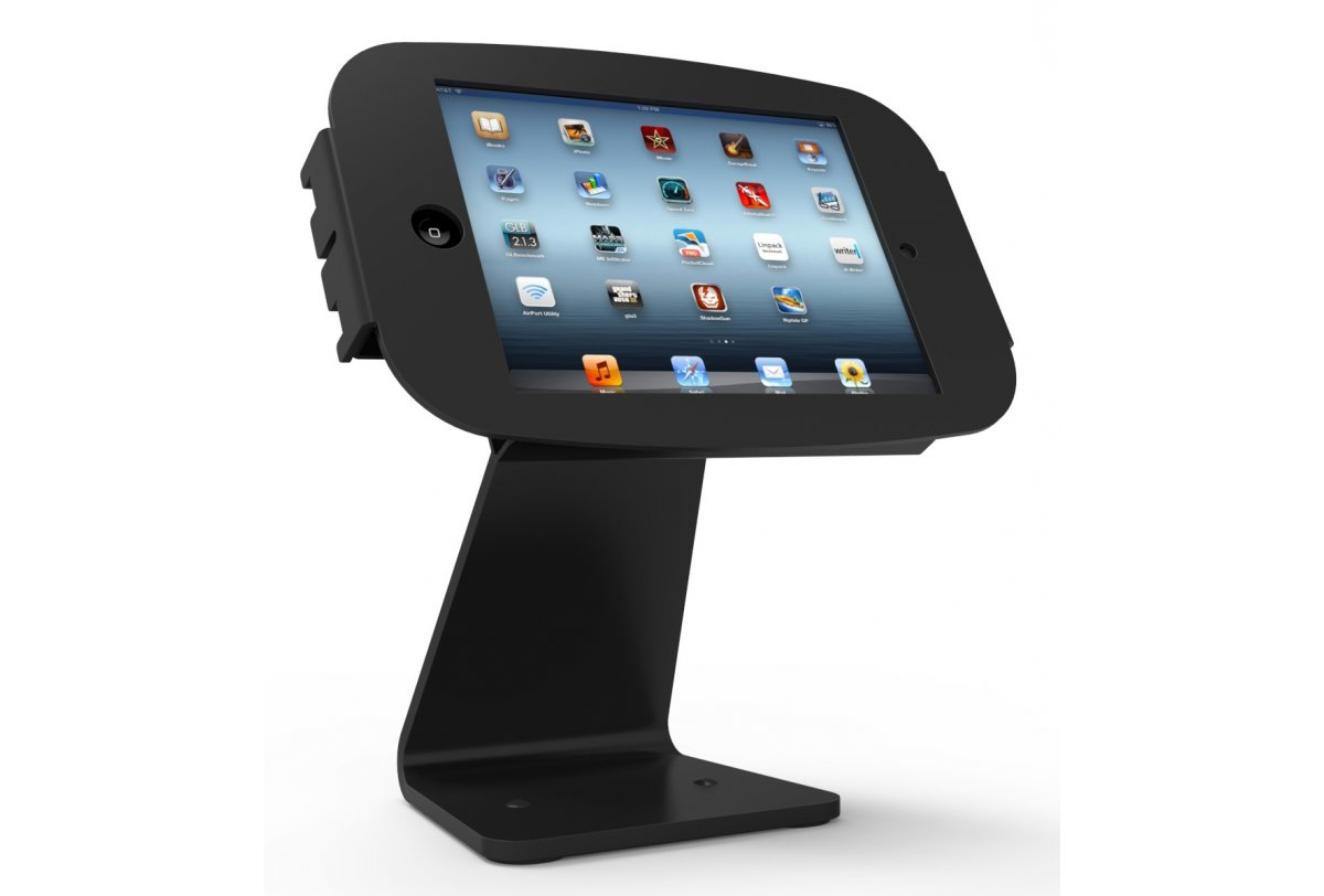 Compulocks iPad Pro 12.9 (3-6th Gen) Space Enclosure Rotating Counter Stand - Befestigungskit (Schrauben, Gehuse, entfernbare Abdeckung fr Home-Taste, Montageset, 2 Schlssel, VESA-Montagesockel)