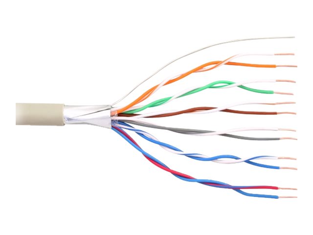 InLine Telephone Cable 12 wire solid installation 6x2x06mm shielded 25m