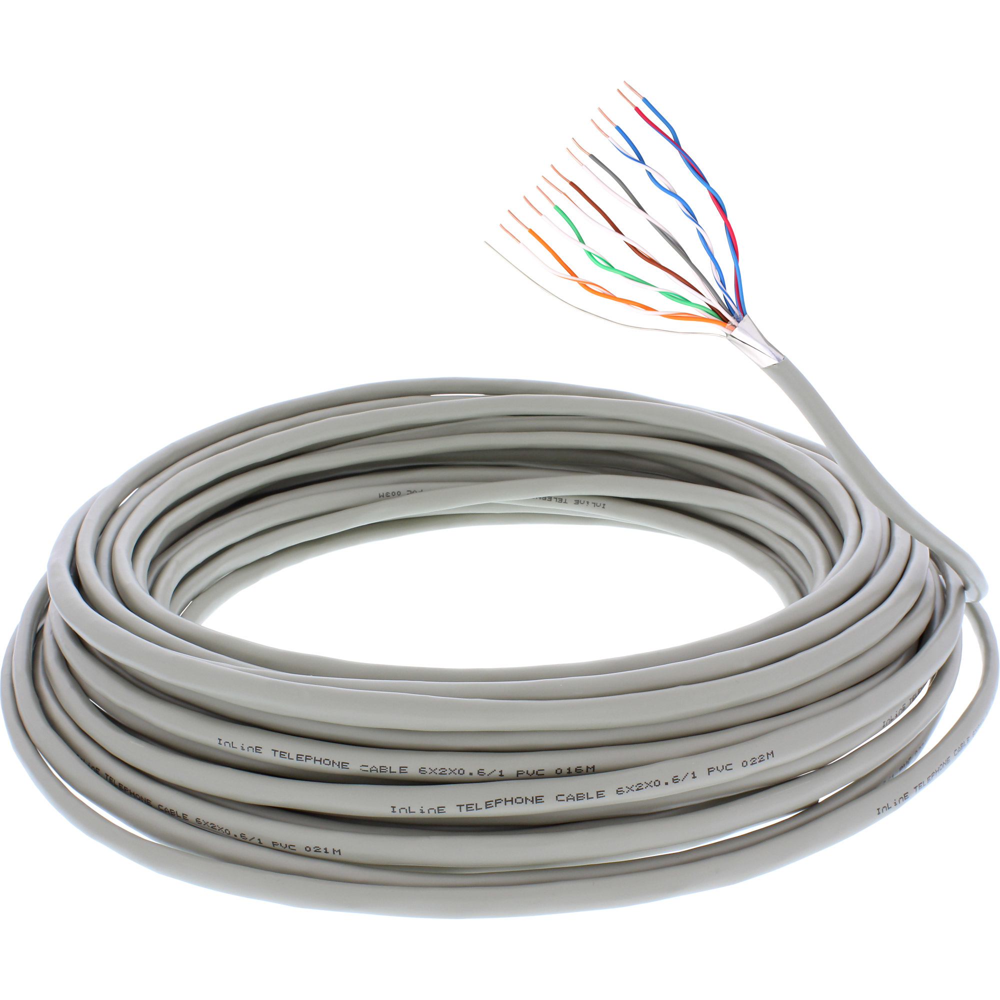 InLine 69977C cable telef�nico 25 m Beige
