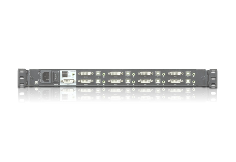 ATEN CL6708MW - 1920 x 1080 Pixel - Full HD - Rack-Einbau - 28,82 W - 1U - Schwarz