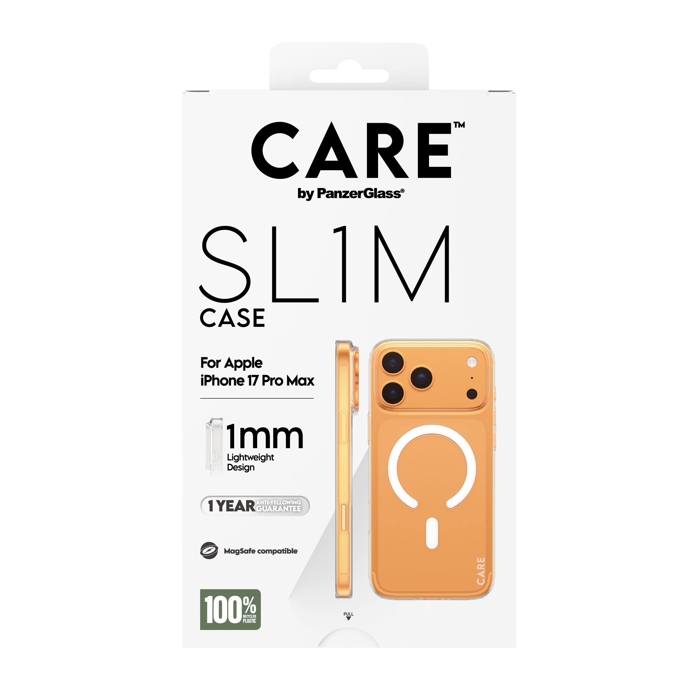 PanzerGlass CARE by � SL1M Case Transparent w. MagSafe iPhone 17 Pro Max coque de protection pour t�l�phones portables Housse