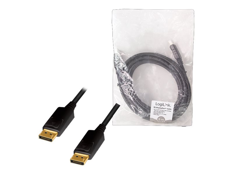 LogiLink CD0103 cable DisplayPort 5 m Negro