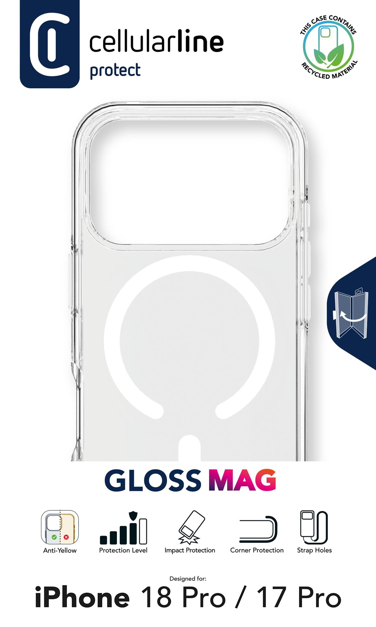Cellularline GLOSS MAG - IPHONE 17 PRO / 18 PRO