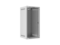 Lanberg WF10-2312-10S - Wandmontiertes Regal - 12U - 20 kg - Verbessertes Kabelmanagement - Grau