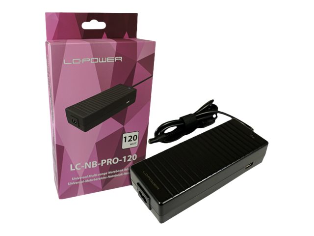 LC-Power LC-NB-PRO-120 power adapter/inverter Indoor 120 W Black