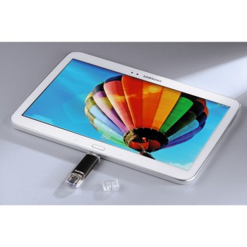 Hama Laeta Twin, 64GB lecteur USB flash 64 Go USB Type-A / Micro-USB 3.2 Gen 1 (3.1 Gen 1) Noir