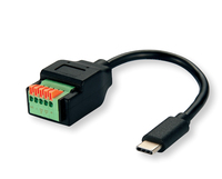 ROLINE Kabel-Adapter Typ C ST - Push- Terminal Block - Adapter - Digital/Daten