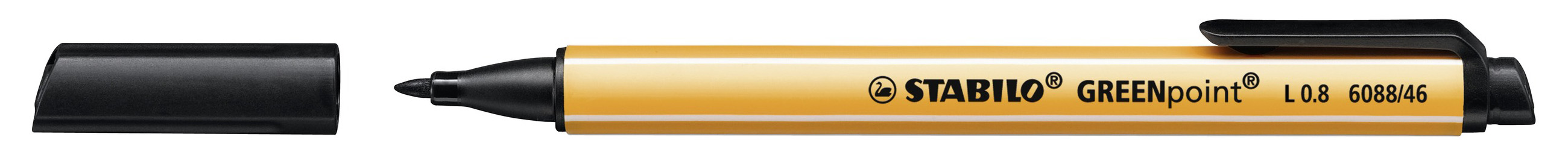 STABILO GREENpoint - Filzstift - Schwarz - 0.8