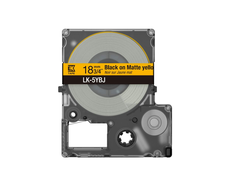 Epson C53S672075 label-making tape Black on yellow