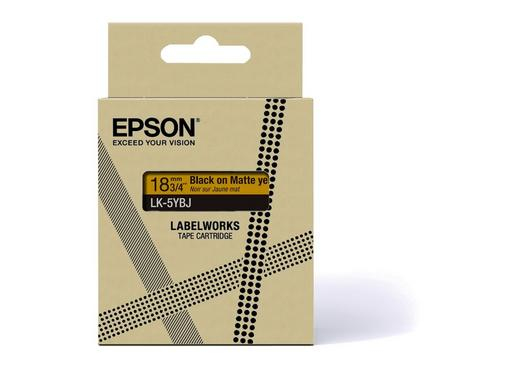 Epson C53S672075 label-making tape Black on yellow