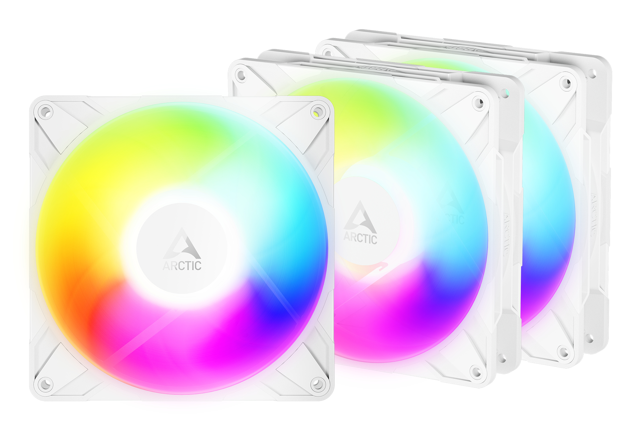 Arctic Case ACC P14 Pro Reverse A-RGB white 3 pcs