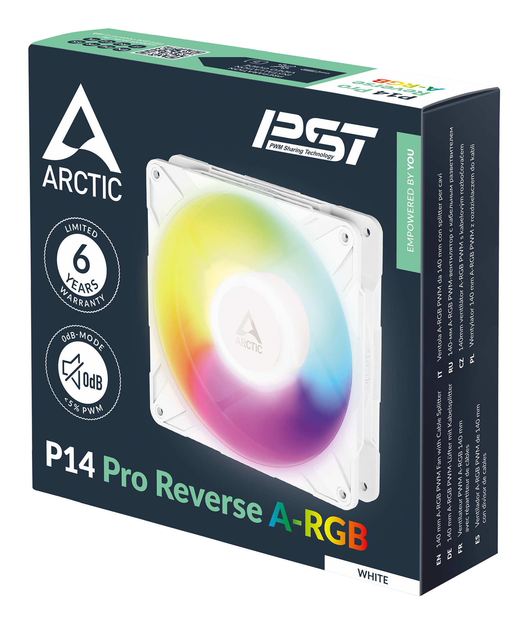 ARCTIC Freezer P14 Pro Reverse A-RGB (White) - 3 Pack Boitier PC Ventilateur 14 cm Blanc 3 pi�ce(s)
