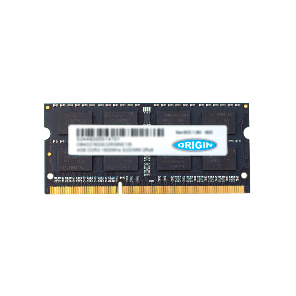 Origin Storage 4GB DDR3 1600MHz SODIMM 2Rx8 Non-ECC 1.35V mdulo de memoria 1 x 4 GB