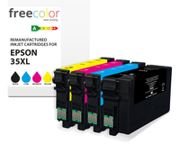 freecolor Patrone Epson 35XL Multipack BK/C/M/C+3x25ml remanufactured - Wiederaufbereitet - Tintenpatrone