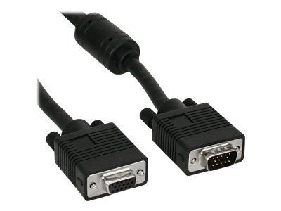 InLine 17701B cable VGA 1 m VGA (D-Sub) Negro
