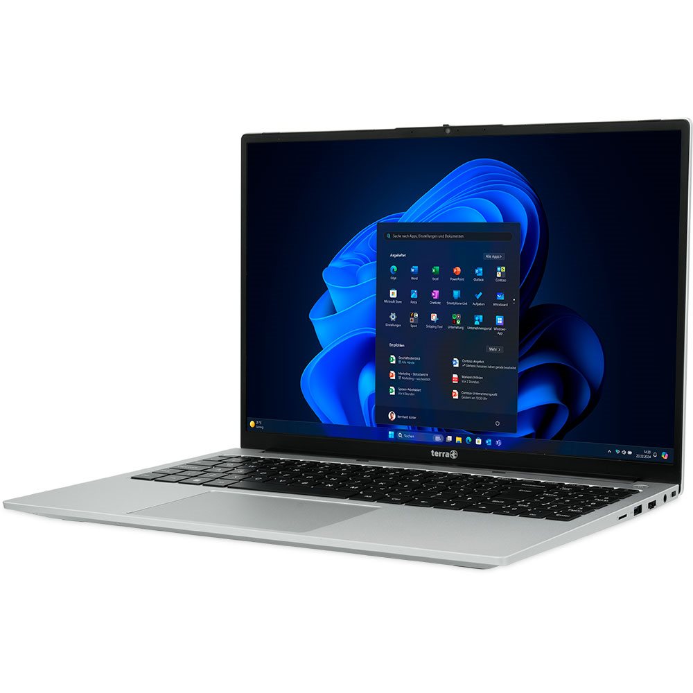 TERRA MOBILE 1610A AMD Ryzen 7 7730U Ordinateur portable 40,6 cm (16) WUXGA 16 Go DDR4-SDRAM 512 Go SSD Wi-Fi 6 (802.11ax) Windows 11 Pro Noir, Argent Allemand