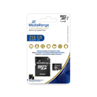 MEDIARANGE MICRO SDXC KARTE 256G MR946 UHS-1 Klasse 10 mit Adapter