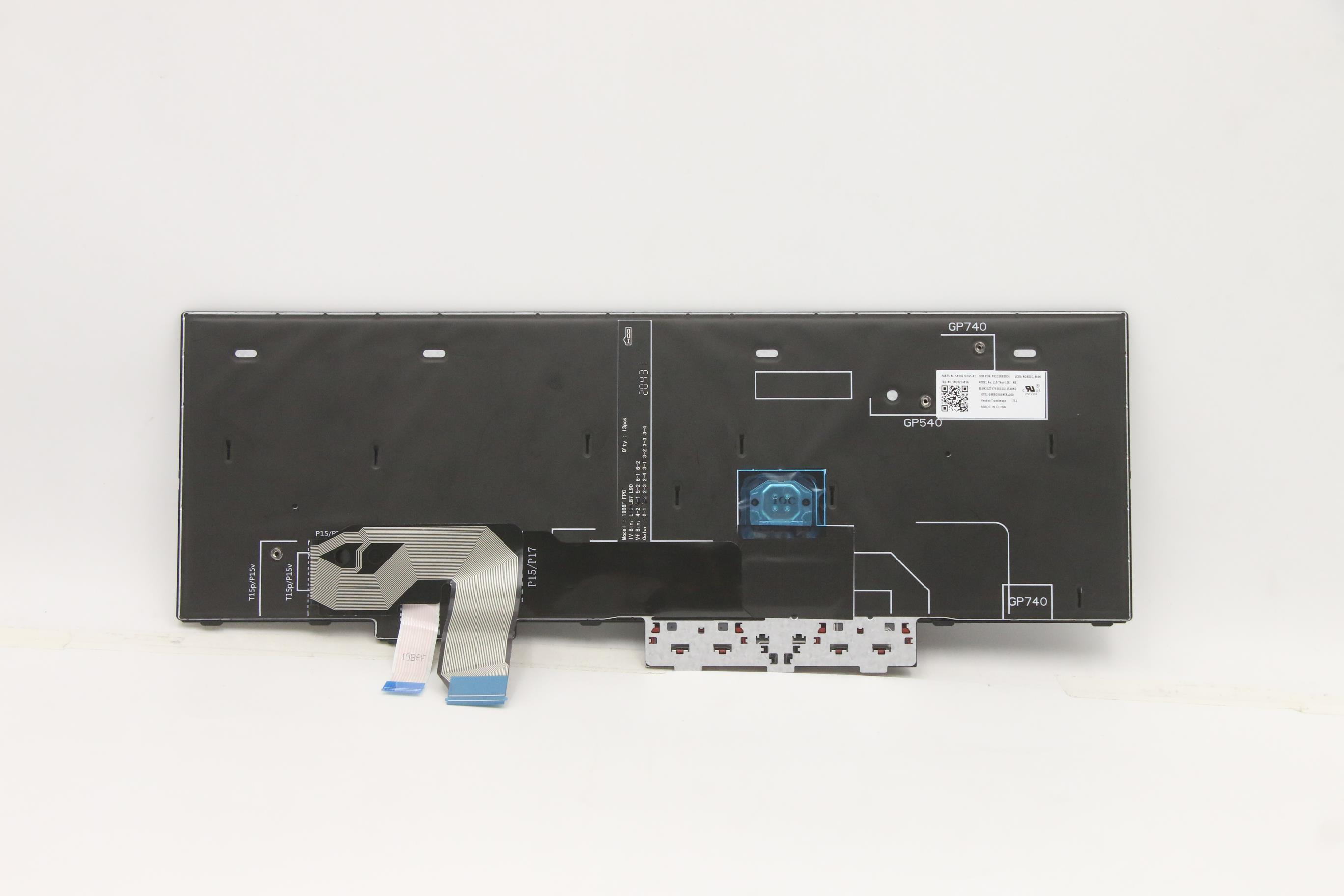 Lenovo 5N20Z74856 composant de laptop suppl�mentaire Clavier