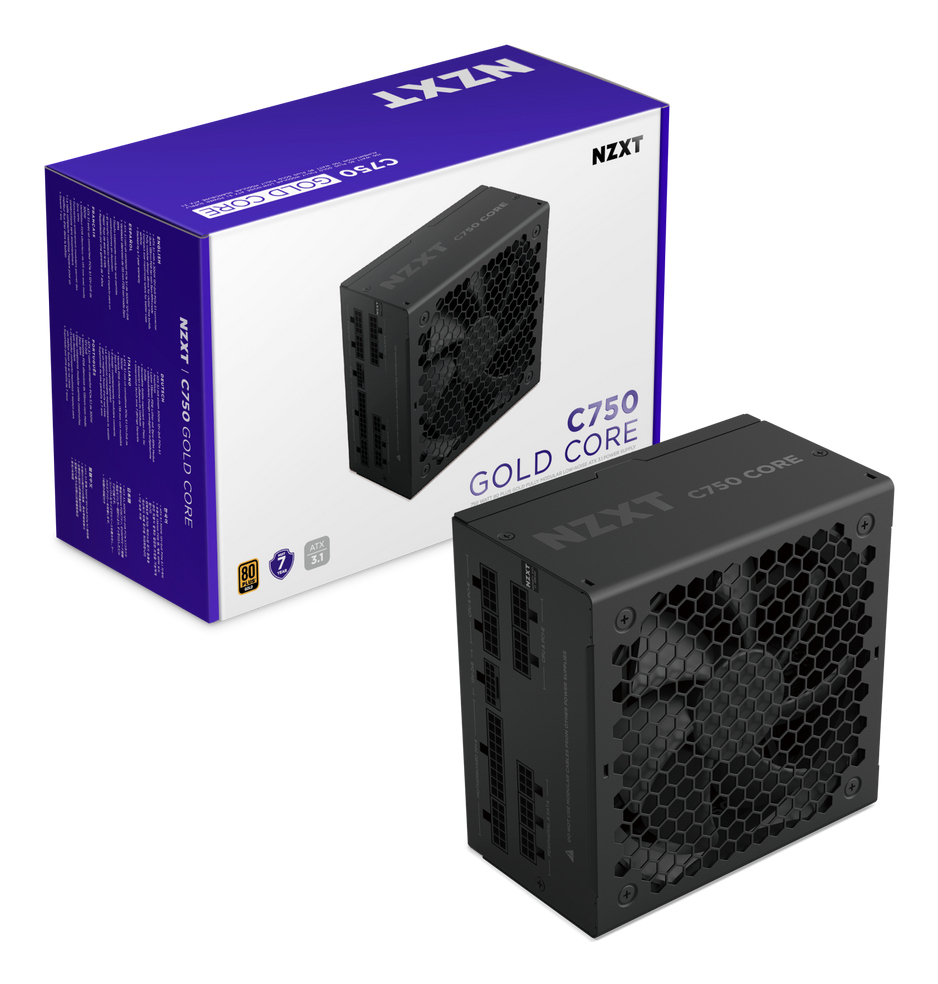 NZXT C1000 Gold Core unit� dalimentation d�nergie 1000 W 24-pin ATX ATX Noir