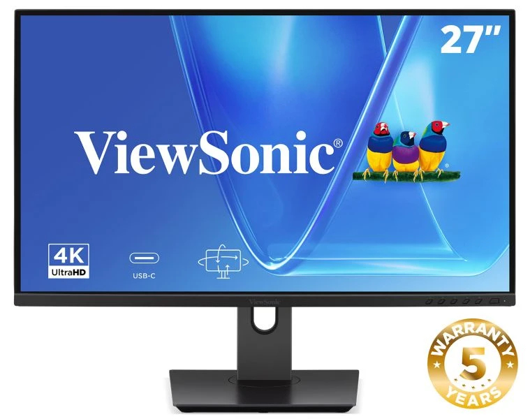 Viewsonic VG Series VG2719U-4K pantalla para PC 68,6 cm (27) 3840 x 2160 Pixeles 4K Ultra HD LED Negro