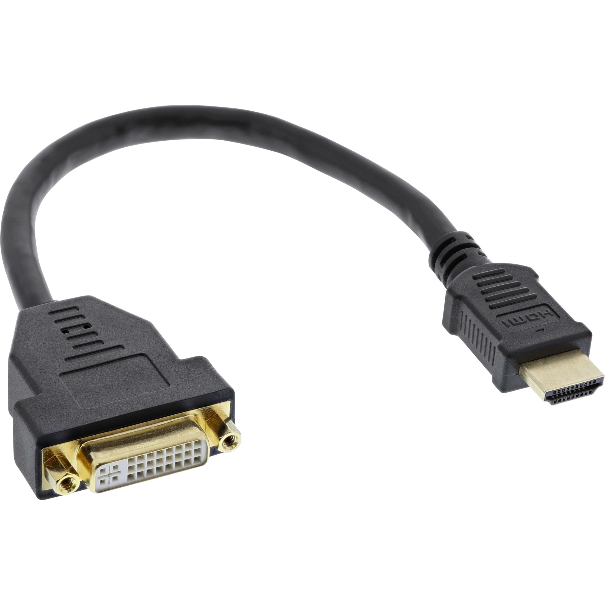 InLine 17670I cble vido et adaptateur 0,2 m HDMI Type A (Standard) DVI-D Noir