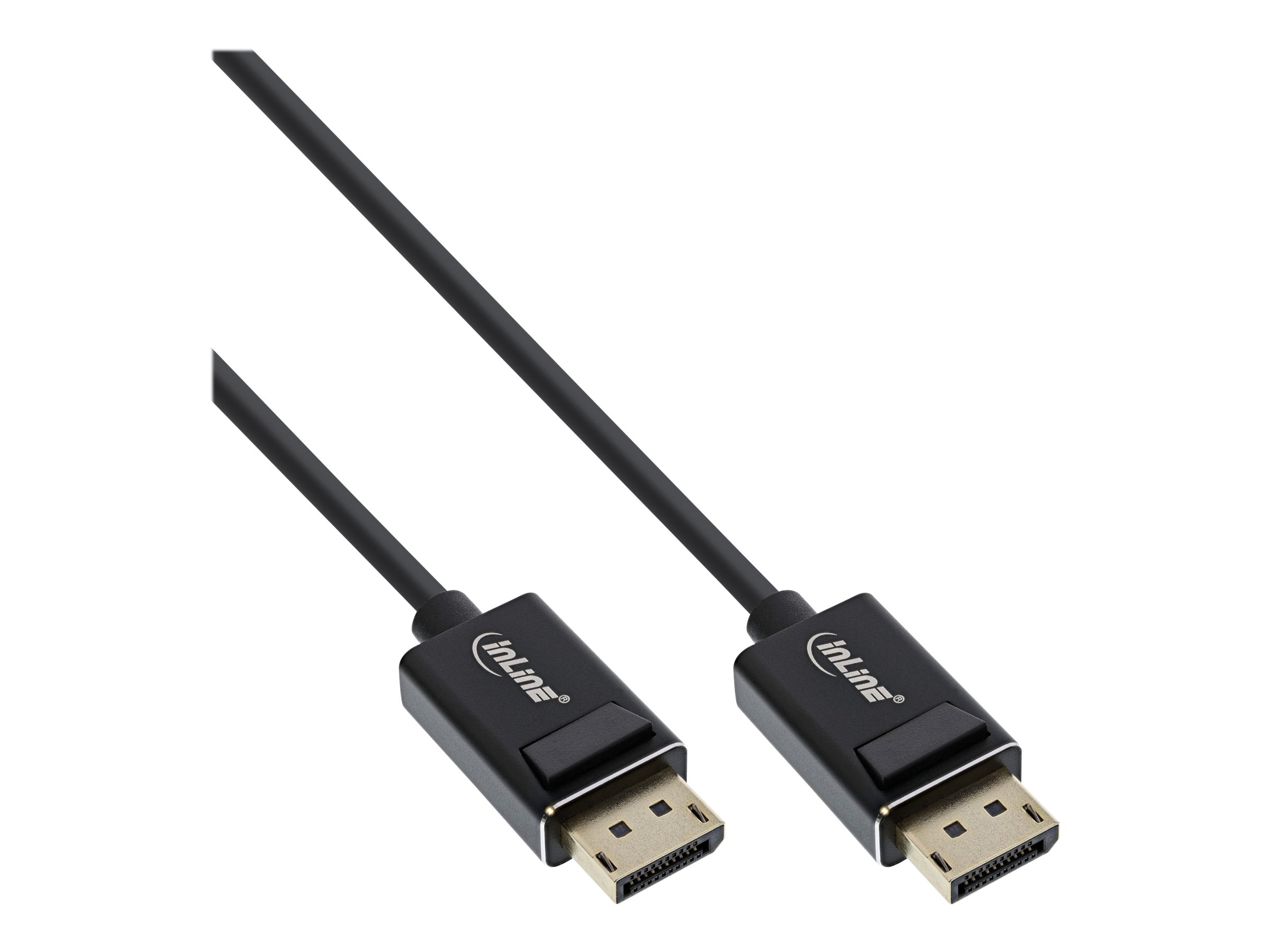 InLine DisplayPort 2.0 cable, 8K4K UHBR, black, gold-plated contacts, 2m