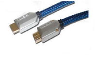 ShiverPeaks 2 m HDMI - 2 m - HDMI Typ A (Standard) - HDMI Typ A (Standard) - 8,16 Gbit/s - Schwarz - Blau - Metallisch