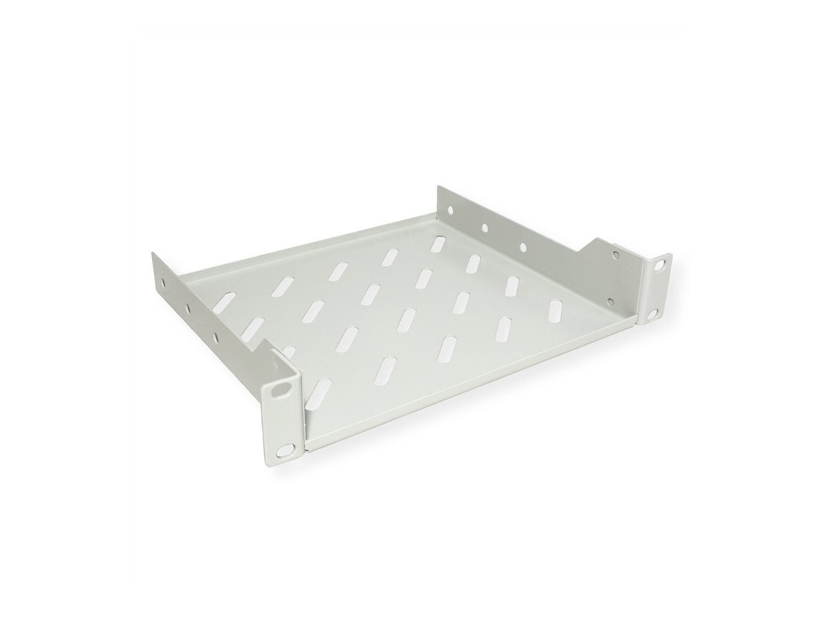 ROLINE Rack - Regal - Tiefe 200 mm - RAL 7035, Hellgrau - 1U - 25.4 cm (10)