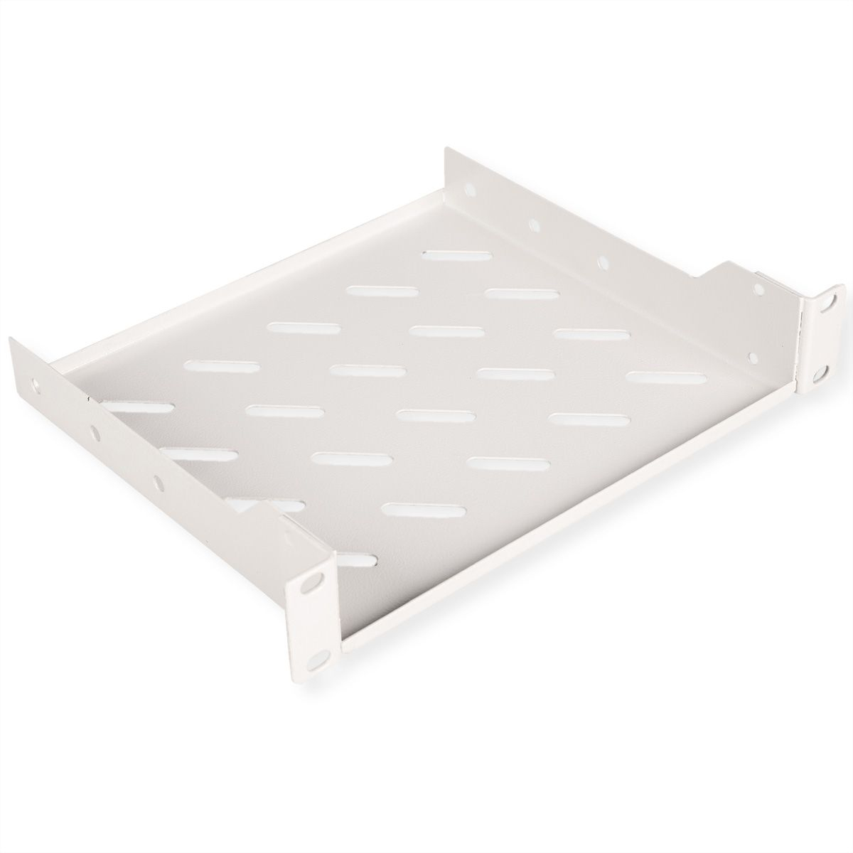 ROLINE Rack - Regal - Tiefe 200 mm - RAL 7035, Hellgrau - 1U - 25.4 cm (10)