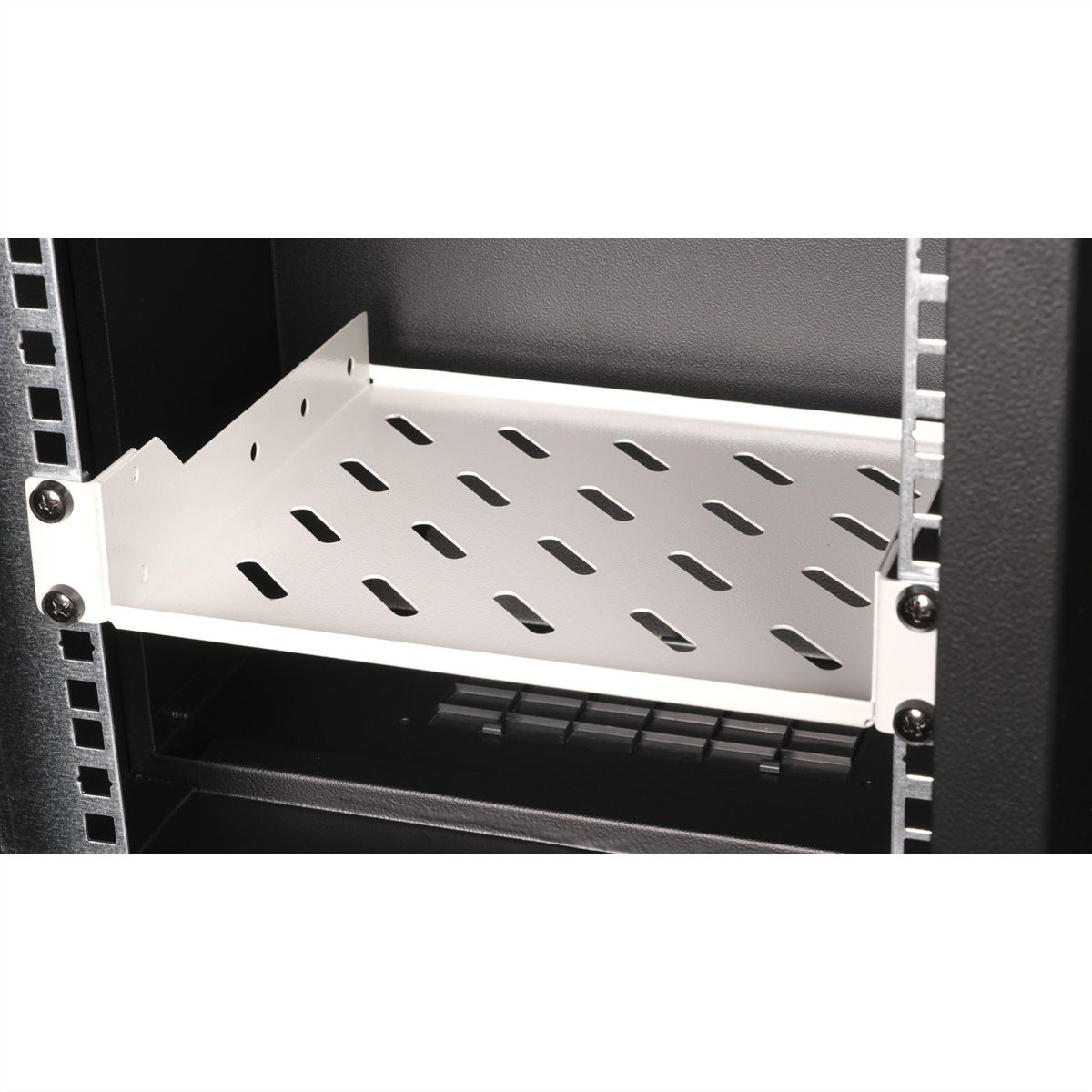 ROLINE Rack - Regal - Tiefe 200 mm - RAL 7035, Hellgrau - 1U - 25.4 cm (10)