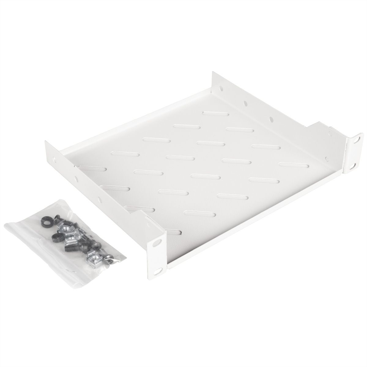 ROLINE Rack - Regal - Tiefe 200 mm - RAL 7035, Hellgrau - 1U - 25.4 cm (10)