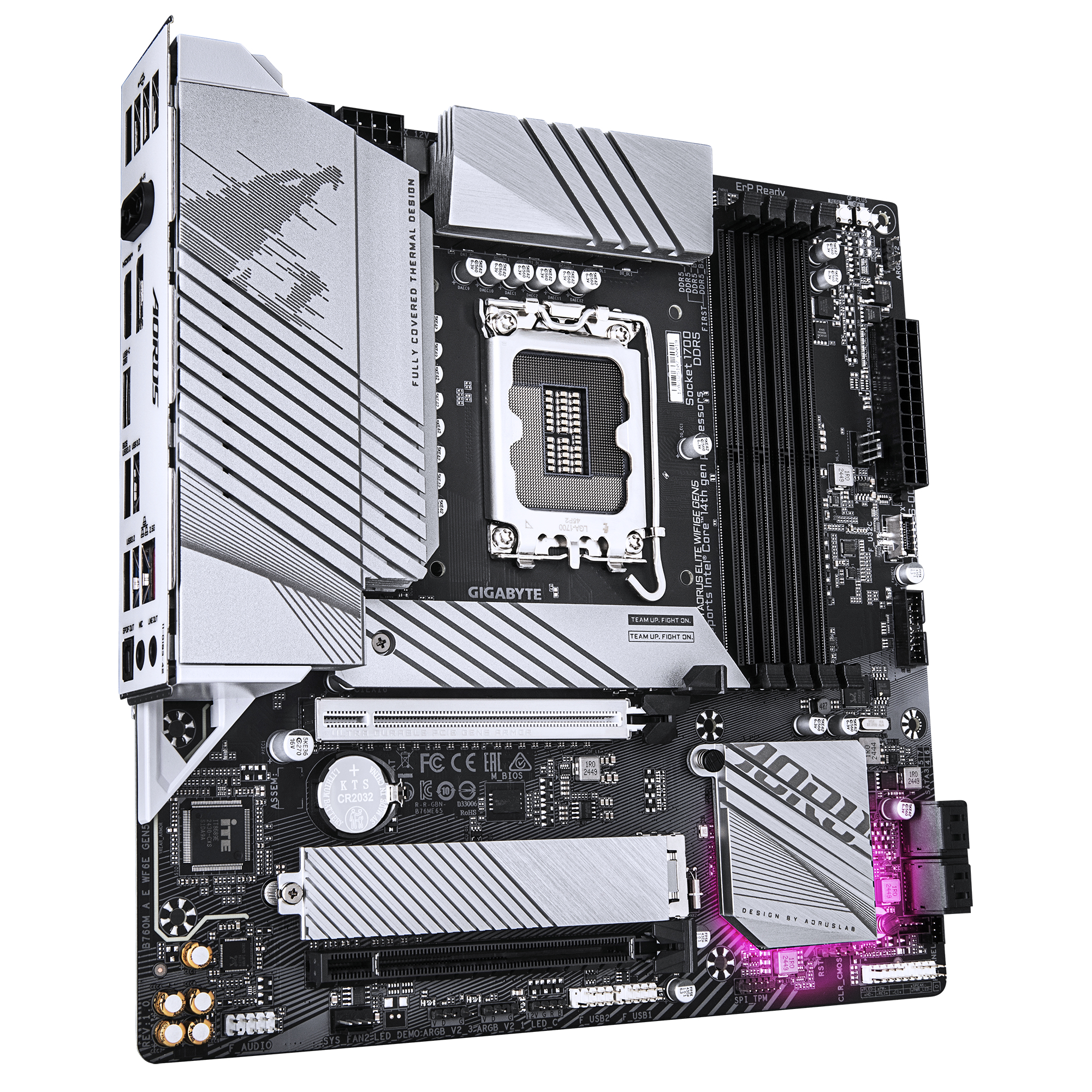 Gigabyte AORUS B760M ELITE WIFI6E GEN5 - Motherboard - micro ATX - LGA1700-Sockel - B760 Chipsatz - USB-C 3.2 Gen 2x2, USB-C 3.2 Gen2, USB 3.2 Gen 2, USB 3.2 Gen 1 - 2.5 Gigabit LAN, Wi-Fi 6E, Bluetooth - Onboard-Grafik (CPU erforderlich)