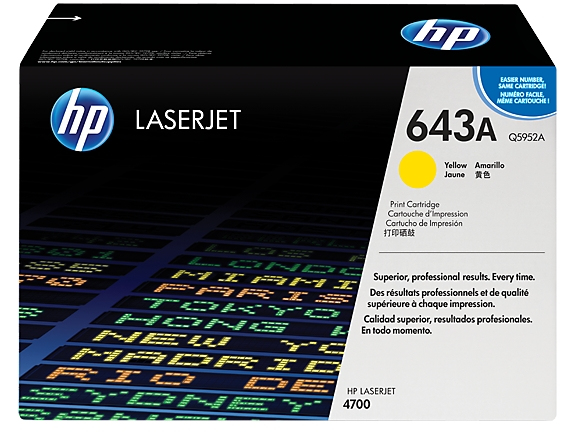 HP 643A toner cartridge Original Yellow