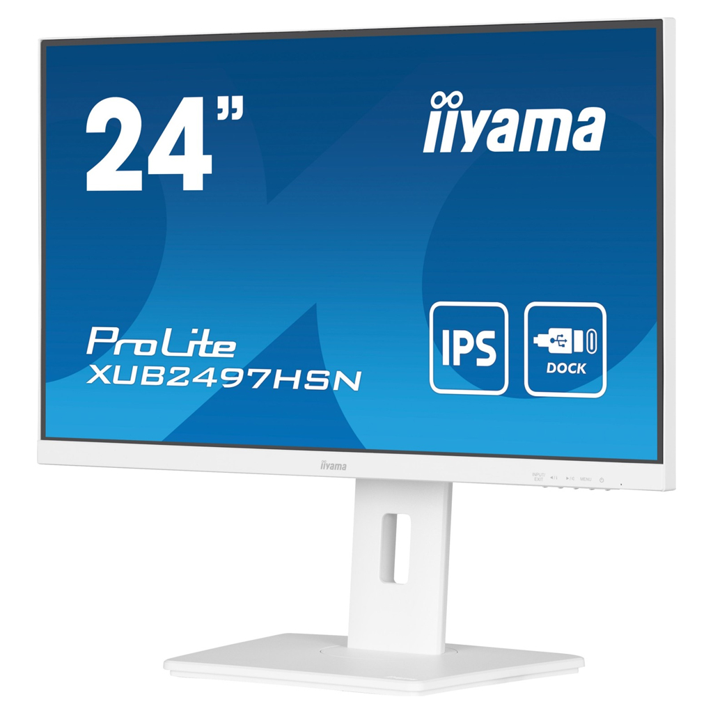 iiyama ProLite XUB2497HSN-W2 computer monitor 60.5 cm (23.8) 1920 x 1080 pixels Full HD LED White