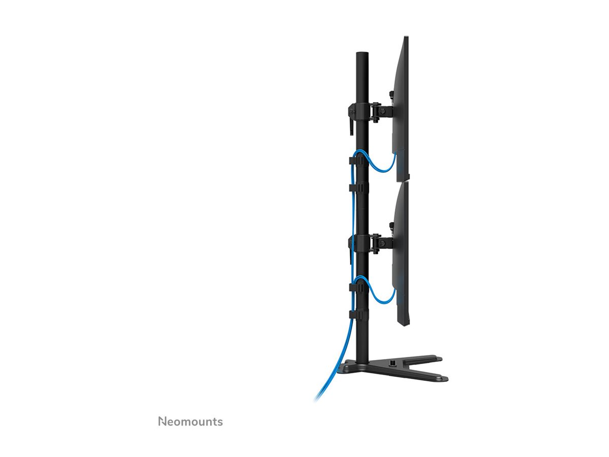 Neomounts DS45-600BL2V Support de moniteur double 10-32