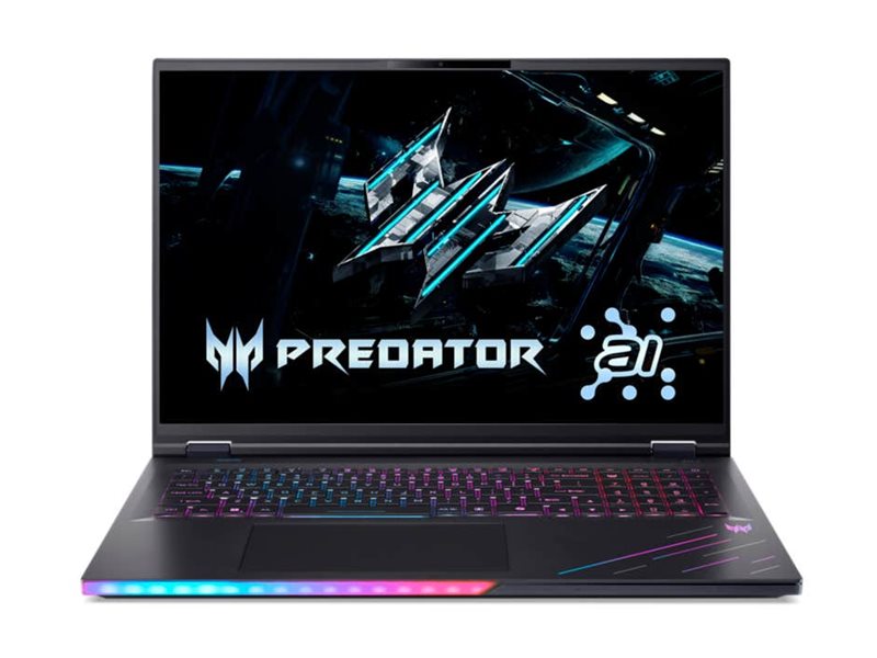 Acer Predator Helios 18 AI PH18-73 - Intel Core Ultra 9 275HX / 2.7 GHz - Win 11 Pro - GeForce RTX 5080 - 64 GB RAM - 1.024 TB SSD NVMe + 2.048 TB M.2 SSD Self-Encrypting Drive, NVM Express (NVMe)