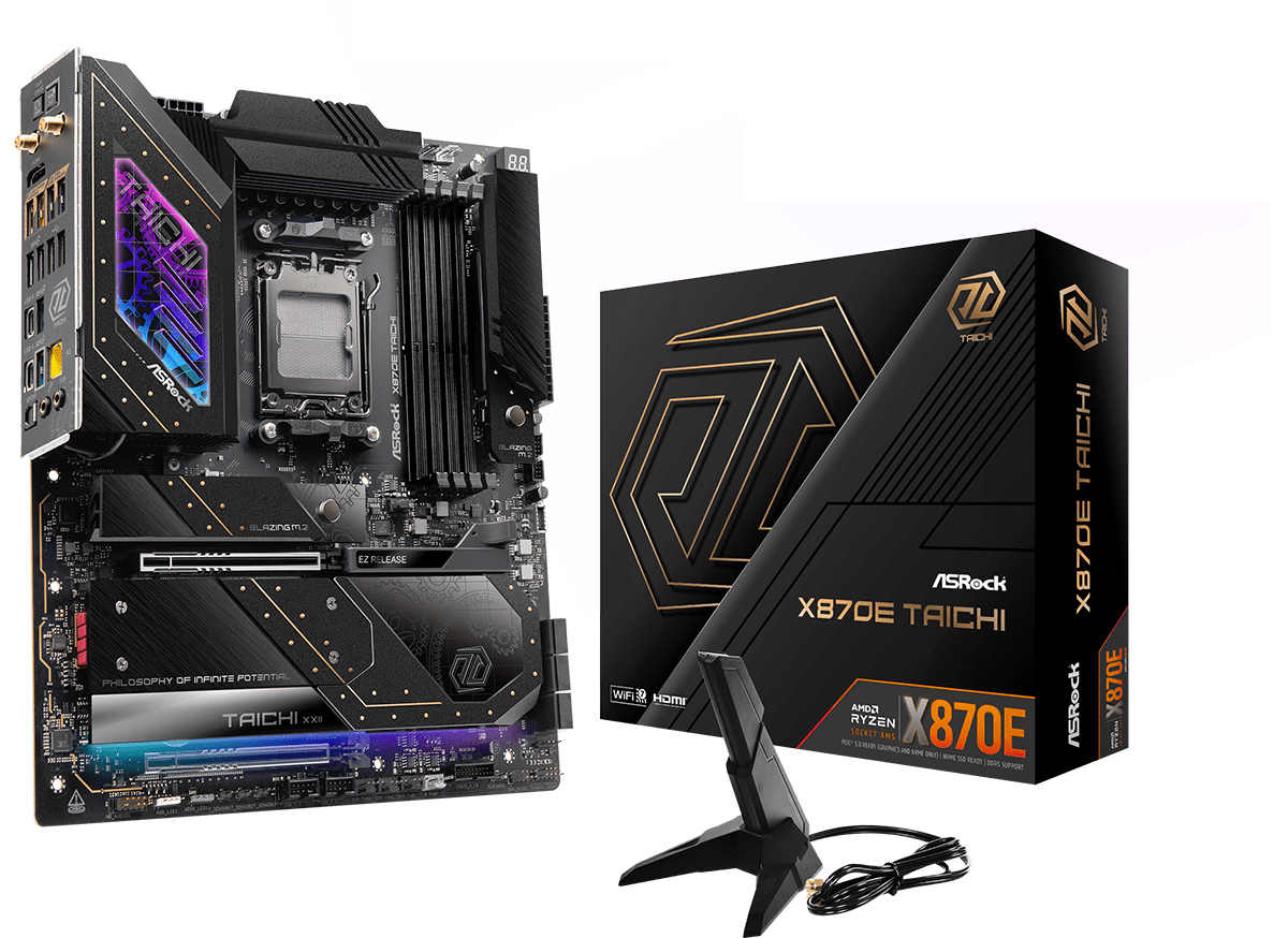 Asrock X870E Taichi AMD X870E Emplacement AM5 ATX �tendu