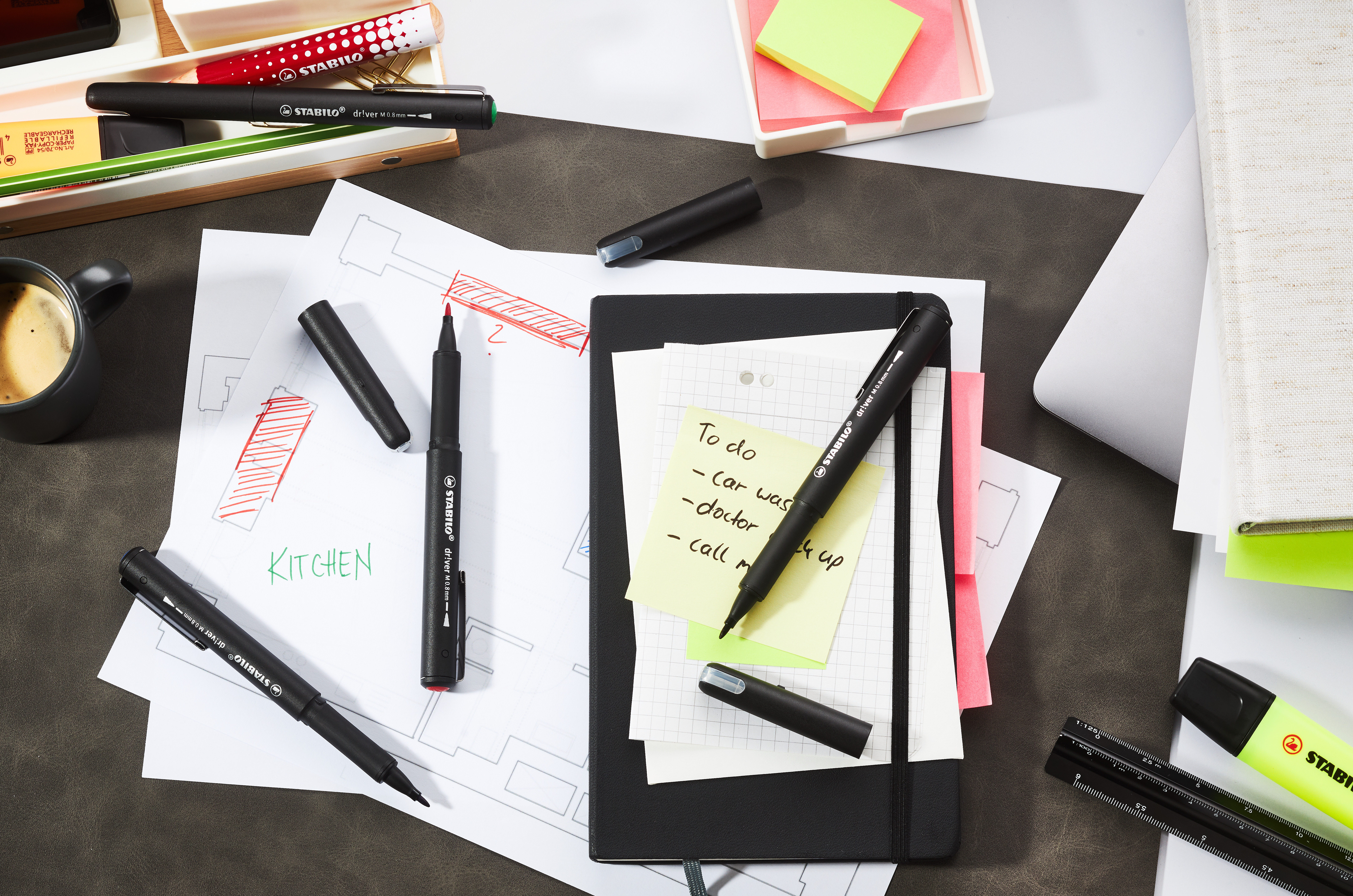 STABILO dr!ver Fineliner 0.8 mm gr�n