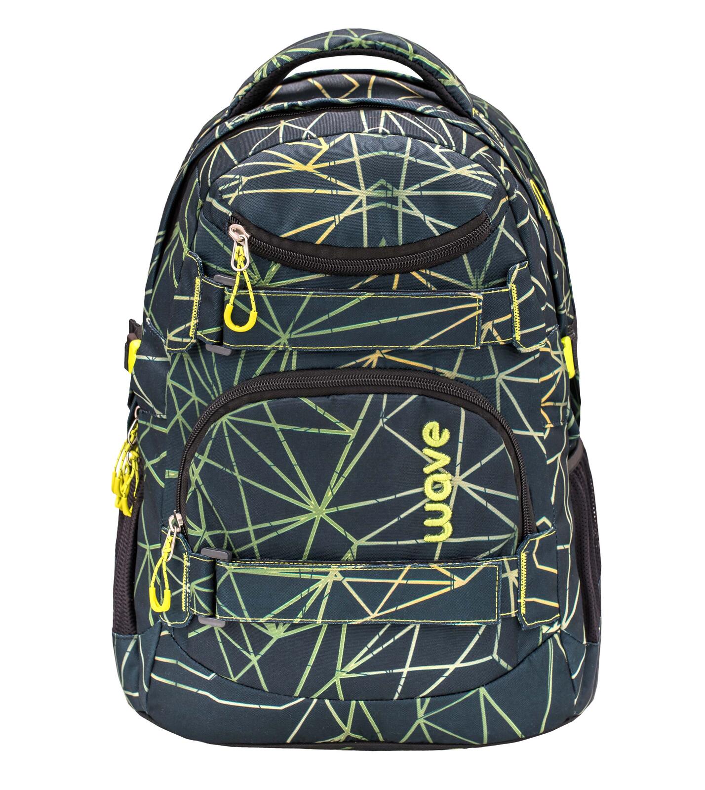 BELMIL Schulrucksack Infinity Stripes Green Kunstfaser gruen/hellgrn