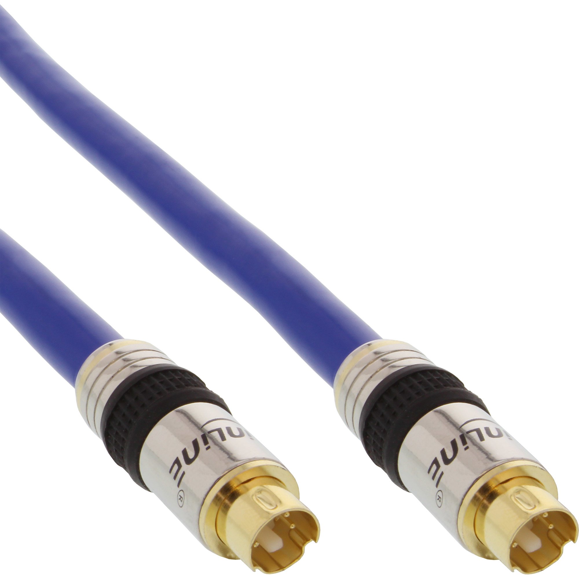 InLine 89947P c�ble S-video 0,5 m S-Video (4-pin) Bleu