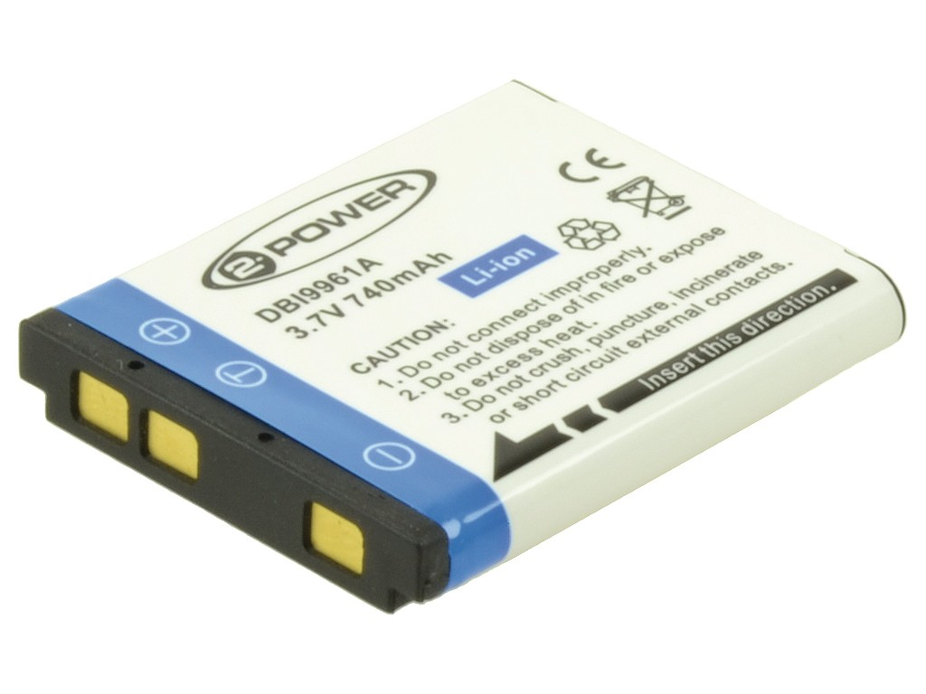 2-power Digital Camera Battery 3.7V 600mAh