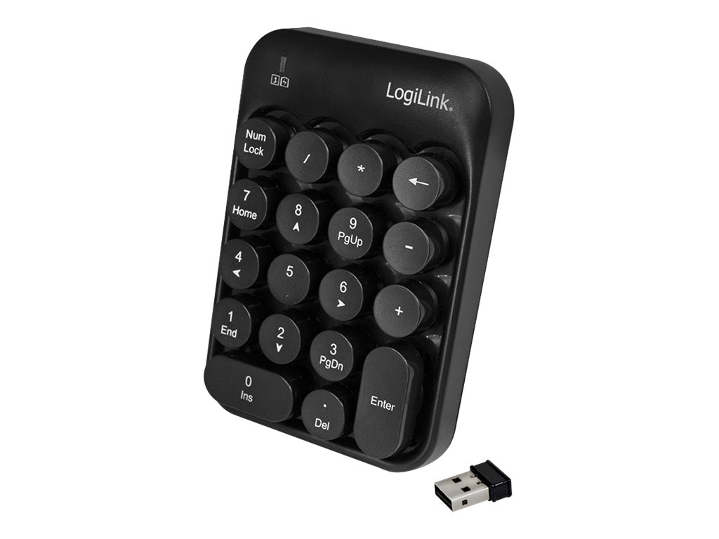 LogiLink ID0188 clavier RF sans fil QWERTZ Noir