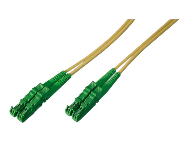 DIGITUS LWL Patchkabel, E2000 (8 APC) auf E2000 (8 APC), Singlemode