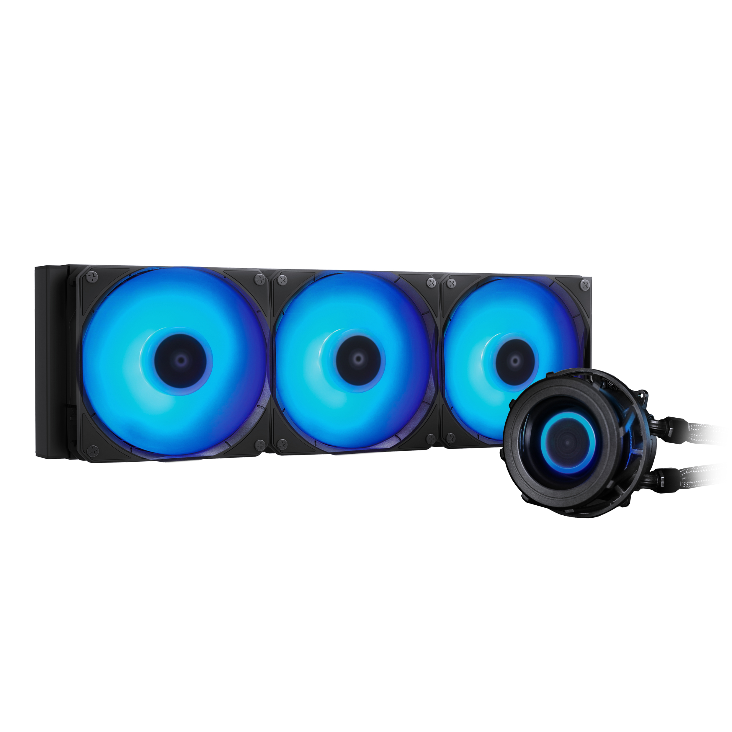 Chieftec CLC-360-VRM-RGB computer cooling system Computer case All-in-one liquid cooler 12 cm Black