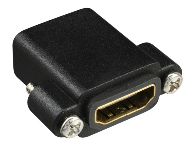 InLine HDMI Adapter Type A female / A female gold plated with flange, 4K2K